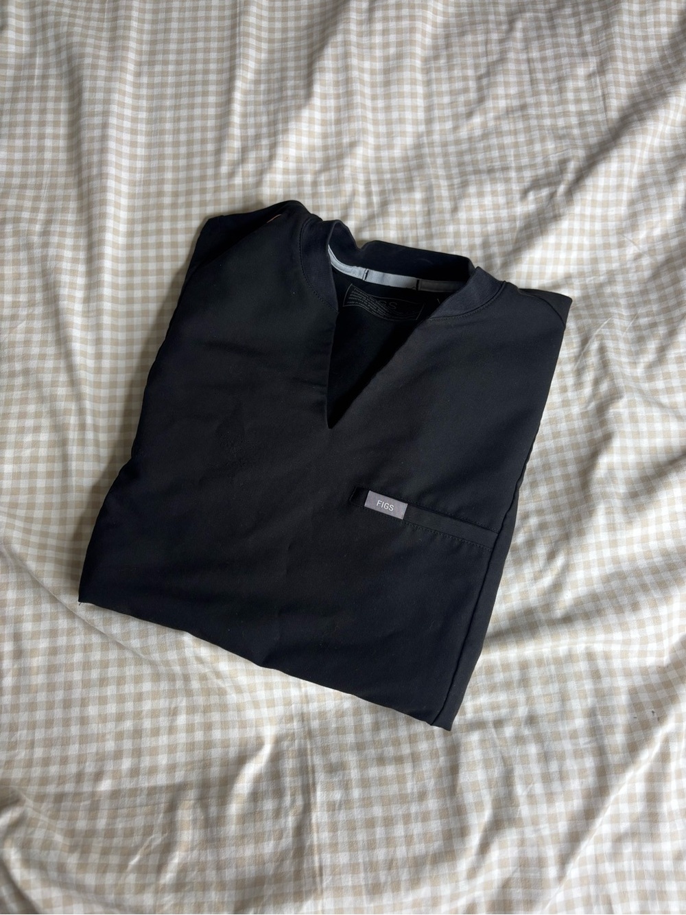 Figs Black Slim Odesa Scrub Top